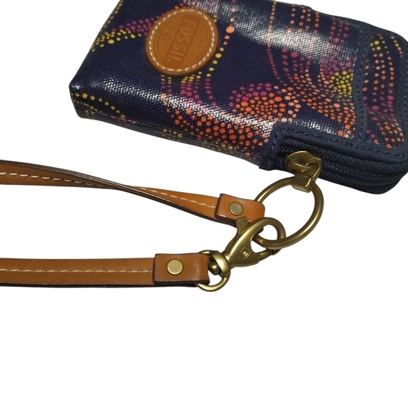 Fossil Key-Per Zip Around Blue Nights Women’s Clutch/Wallet And Carry All Set - Picture 4 of 7